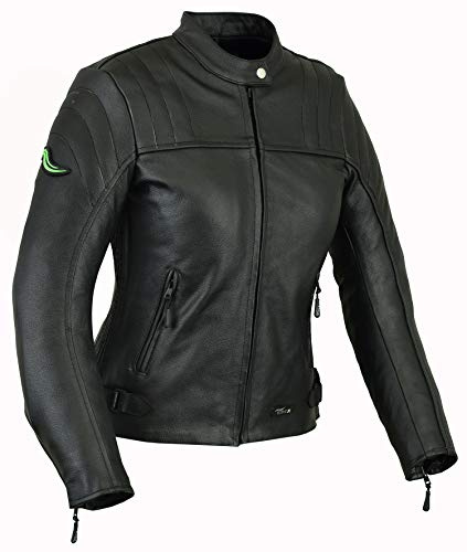 RIDEX Ladies/Women LJ6 Biker Motorbike Motorcycle Leather Jacket