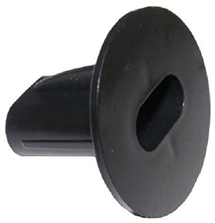 electrosmart Pack of 12 Double Black Feed-Thru Cable Wall Entry Grommets - Suitable for most Twin WF65 Cable