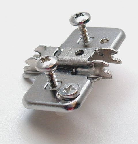 Blum B174H 3mm Die Cast Frameless Clip Mounting Plate With Expando Dowels by Blum