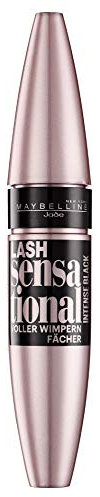 Maybelline New York Schwarze Wimperntusche für Volumen und Definition, Lash Sensational Mascara, Intense Black (Schwarz), 1 x 9,5 ml