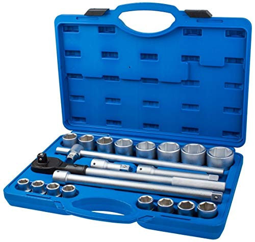 Profi-Werkzeuge LKW Ratschenkasten 3/4 Knarrenkästen 21 tlg. Steckschlüssel-Satz LKW BUS Traktor Steckschlüsseleinsätze
