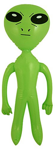 Henbrandt Inflatable Blow Up Green 64 cm Alien Space Ship Party Accessory (Green)