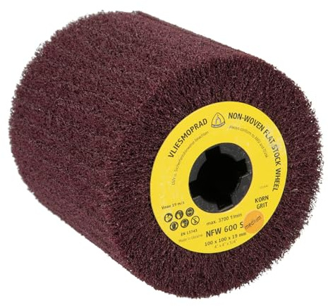 Klingspor 258895 Rodillos de Acabado, NFW 600 S, 100 x 100 x 19 mm, Grueso