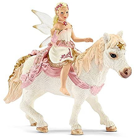 SCHLEICH 70501 - Lilienzarte Elfe auf Pony reitend