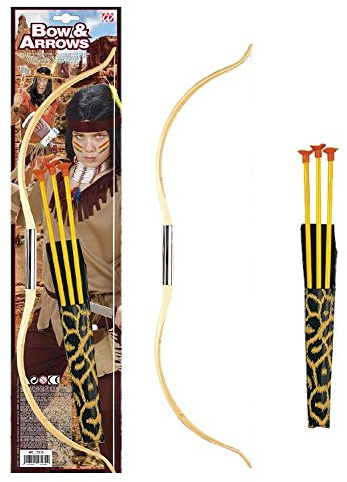 WIDMANN Bogen mit Dartpfeilen 51 cm Zubehör für Indianer Karneval *19719