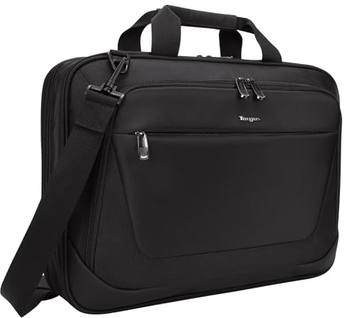 Targus CityLite Laptop Briefcase Shoulder Messenger Bag for 15.6-Inch Laptop, Black (TBT053US)