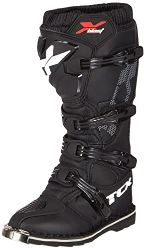 TCX - X-Blast, Bottes de Motocross, d'Enduro et de Tout-Terrain pour Hommes, avec Tige en Microfibre et Semelle Goodyear, Noir
