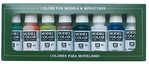 Model Color Vallejo 70137 Building Set 8x 17ml Airbrush Farbe