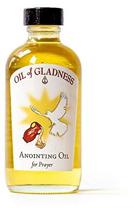 Oil of Gladness Frankincense and Myrrh Anointing Oil - Oil for Daily Prayer, Ceremonies, and Blessings 4 oz