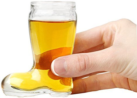 Mini cerveza para vasos de chupito de aroma/45 ml – caso de 12 – miniatura alemán cerveza botas, novedad gafas