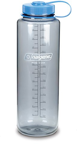 Nalgene 'Everyday Silo Lo' – Trinkflasche, 1,5 l, Grau mit blauem Deckel