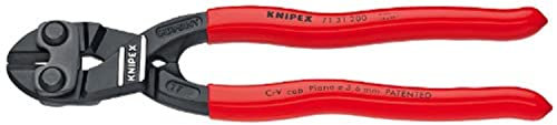 KNIPEX Tools 7131200SBA Cobolt Kompakt-Bolzenschneider mit gekerbter Klinge