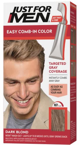 Just For Men AutoStop Men's Comb-In Hair Color, Dark Blond