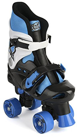 Xootz Kid's Quad Skates, Adjustable and Padded Roller Skates, Blue