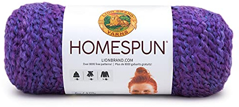 Lion Brand Yarn 790-421 Homespun Yarn, Purple Haze