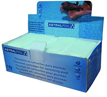 Astralpool, Floculante/Clarificante Sólido en Bolsitas - 8 saquitos de 125Gr | 125Gr por saquito