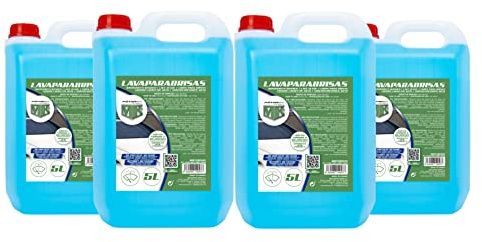 Motorkit Set de 4 Garrafas de 5 litros de Lavaparabrisas Verano Sin Metanol