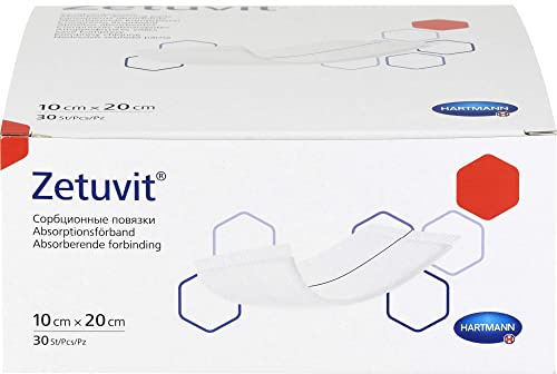 Zetuvit Lot de 30 compresses absorbantes non stériles 10 x 20 cm