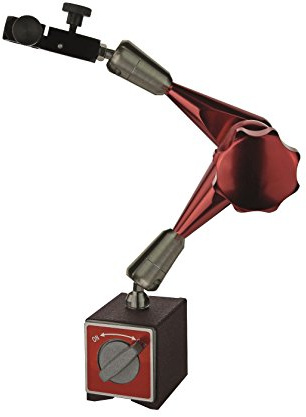 CNC QUALITÄT Messstativ - Magnetständer mit Magnetfuß und Zentralklemmung - für Messuhr mit 8 mm Aufnahme - Prismenfuß Magnetkraft 80 kg