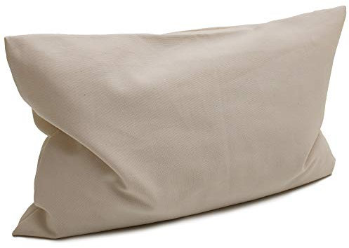 Kräuterkissen 30x20cm, Bio-Bezug natur + Bio Inlett natur - Duftkissen - 8- Kräuter Kissen mit Salbei, Anis, Kamille, Pfefferminze, Thymian, Rosmarin, Melisse, Lavendel