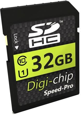 Digi Chip 32GB SDHC Class 10 Memory Card For Canon EOS 1300D, EOS 800, EOS M10, Powershot G5 X and Powershot G9 X Digital Cameras