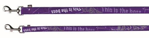 Trixie Modern Art Leine This is the Boss, L–XL: 1,00 m/25 mm, lila