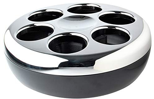 Helios Pure Flaschenkühler Schwarz/Chrom - Eleganter Getränkekühler - Ideal für Konferenzen und Meetings - Lange Getränkekühlung