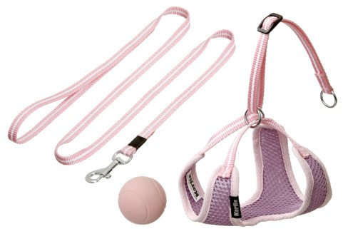 Karlie Puppy Set Geschirr und Leine, pink 10 mm x 10-18 cm+10 mm x 110 cm