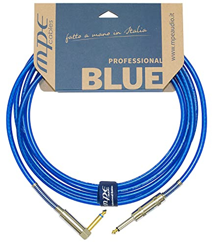 MPE AUDIO - Cavo chitarra jack angolo 90 pipa basso Professionale Made in Italy jack MOD G102T (5 MT)