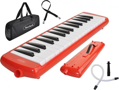 Steinbach Melodica rot 32 Tasten inkl. Anblasschlauch