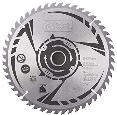 Ryobi 5132002622 HM-Sägeblatt 48 Z 254/30 mm Typ SB254T48A1