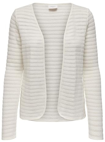 ONLY Onlcrystal Ls Cardigan Noos för kvinnor, Vit (molndansare), M