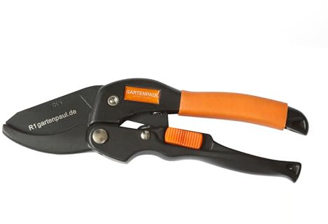 Gartenpaul Amboss Gartenschere R1| Rollschere | Gleitschere | Alternative zur Ratschengartenschere | stufenlos Schneiden | Produkt des Jahres 2015 bei Magazin Heimwerker Praxis