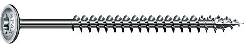 SPAX Holzbauschraube, 6,0 x 80 mm, 100 Stück, T-STAR plus, Tellerkopf, Teilgewinde, 4CUT, WIROX P3J, 0251750600805