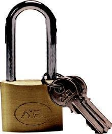 LUCCHETTO ARCO LUNGO tipo pesante in ottone Axel 30mm 40mm 50mm 50 mm