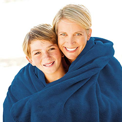 Gözze - Wohn- und Kuscheldecke, Memphis, Hohes Stoffgewicht 300 g/m², 150 x 200 cm - Silber