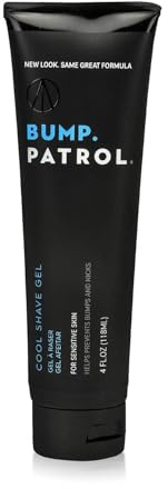 Bump Patrol Cool Shave Gel - Sensitive Clear Shaving Gel With Menthol Prevents Razor Burn, Bumps, Ingrown Hair - 4 Ounces
