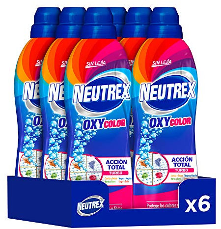 Neutrex Oxy Color Quitamanchas sin Lejía, Producto para el Hogar 840 ml, Pack de 6, Total 5.040ml