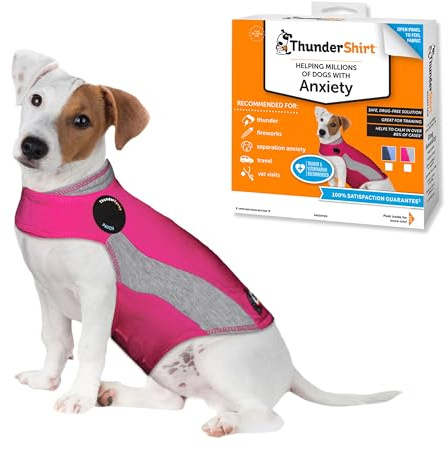 ThunderShirt for Dogs Calming Anxiety Vest, Small , Pink Polo