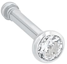 Amor Nasenpiercing 925 Sterling Silber Damen Piercingschmuck, mit Zirkonia synth., 0,6 cm, Silber, Kommt in Schmuck Geschenk Box, 9037445