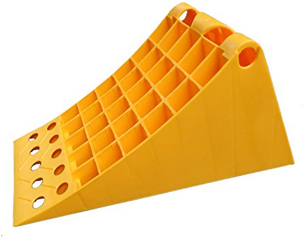 10 x cales de roues plastiques jaune pour Camion