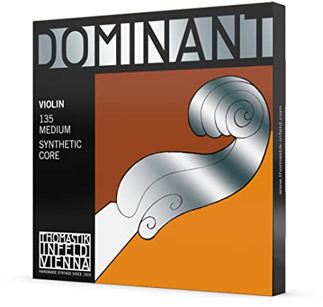 Thomastik-Infeld Dominant cuerda de violín Mi 3/4 – cuerda individual (130 3/4), núcleo de acero, entorchado de aluminio, tensión media