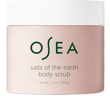 OSEA Salts of the Earth Body Scrub 12 oz - Pink Himalayan Salt Scrub - Gentle Body Exfoliation Skincare - Ideal Spa Gift for Pampering - Clean Beauty & Vegan Body Care