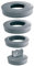 Wirquin 39224001 Kit bouchon universel pour vidage Ø 36 à Ø 58, gris