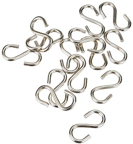 Chapuis, Lot de 100 esses égales, Acier zingué, Diam. 3 mm, Ouverture 6 mm, Suspension, Économique, Fixation Simple, Rapidité d'Utilisation, Crochet en Forme de S