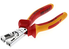 GEDORE VDE kabelskalningstång, justerbar för kablar från 0,5 till 5,0 mm², oljereglerat specialgjutstål, VDE 8099-160 H