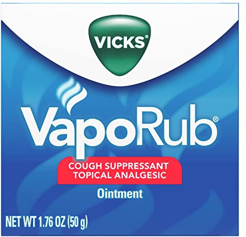 Vicks VapoRub Cold Remedy for Cough and Blocked Nose Jar, 50g