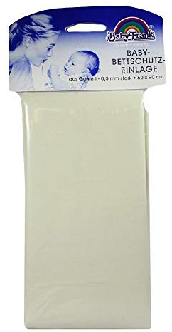 BABY BETTEINLAGEN Gummi 60x90 weiß 1 St