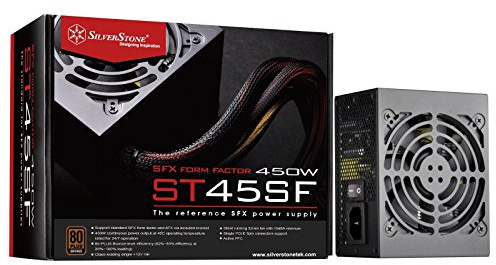 SilverStone SST-ST45SF v 3.0 - SFX Serie, 450W 80 Plus Bronze flüsterleises PC-Netzteil mit 92 mm-Lüfter