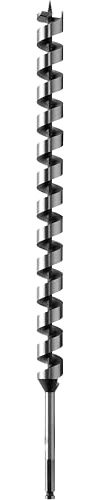 Bosch 1x PRO Wood Holzschlangenbohrer, 10 x 470 x 600 mm | für Weichholz, Hartholz, Ø 10,00 mm, Professional Zubehör Bohrmaschine, Schrauber, Schlagbohrer